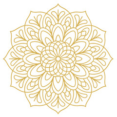 Round Mandala Design Vector