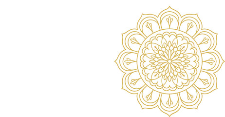 Round Mandala Design Vector