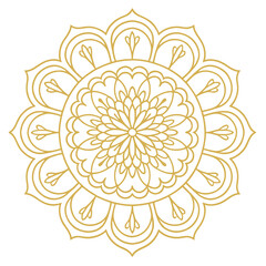 Round Mandala Design Vector