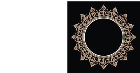 Round Mandala Design Vector