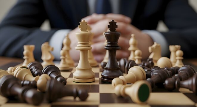 Understanding the game of chess strategy and tactics for business success and strategic thinking - Powered by Adobe