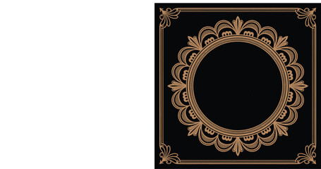 Round Mandala Design Vector