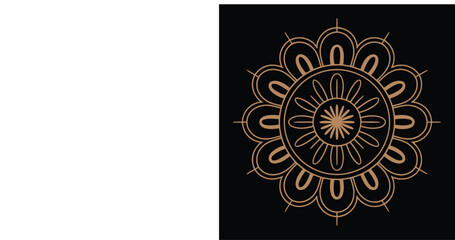 Round Mandala Design Vector