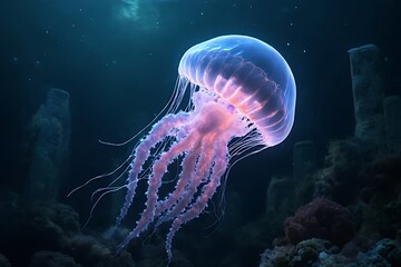 Obraz premium jelly fish in aquarium