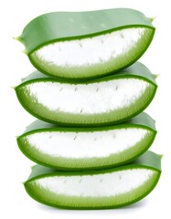 Stacked aloe vera slices