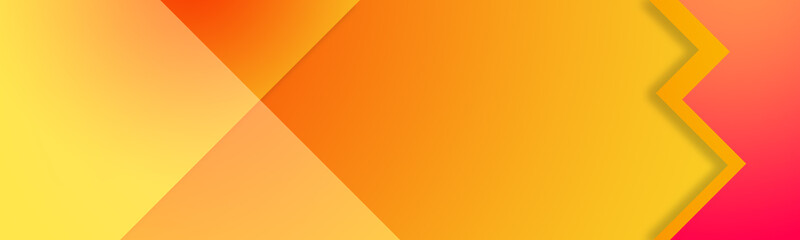Orange gradient geometric banner for website graphic promotions