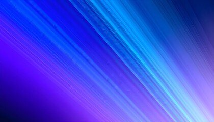 Abstract background of vibrant blue and purple light streaks radiating outwards.