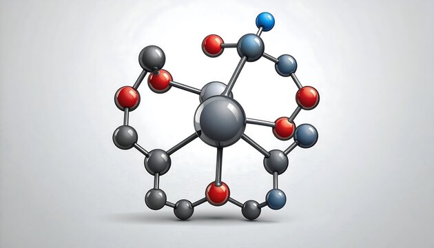 3D molecular structure illustration