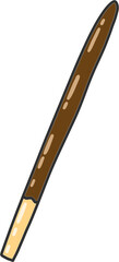 Classic Chocolate Biscuit Stick – Hand Drawn Snack Illustration of Crunchy Cookie Stick with Chocolate Coating