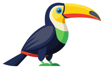 toucan on white background