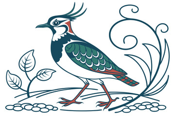 northern lapwing bird