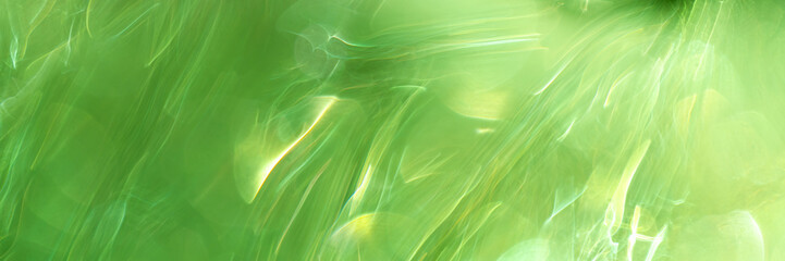 abstract green blurred background, web banner