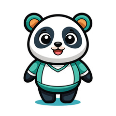 cute cartoon baby panda illustration