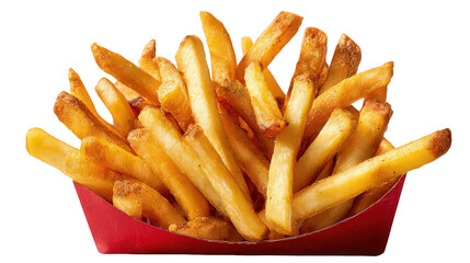 Crispy French Fries in Red Paper Cone