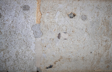 Weathered Stone Wall Texture With Cracks and Patches for Vintage Architectural Background