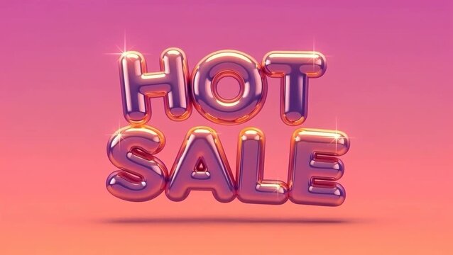 bundle pack of A vibrant HOT SALE text. This eye-catching image features bold, glossy text, perfect for grabbing attention.