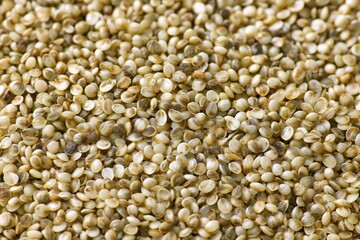 Fototapeta premium A Close-Up View of Various Small Seeds Conforming a Natural Texture, Highlighting Their Unique Patterns and Subtle Color Variations