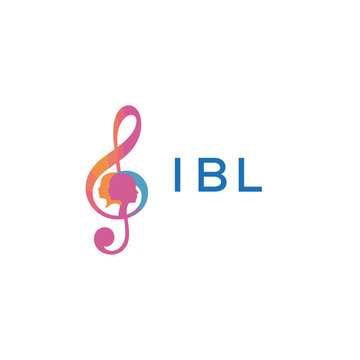 "IBL Music and Arts Logo Design, Abstract Treble Clef with Human Faces", IBL Later Logo, 
