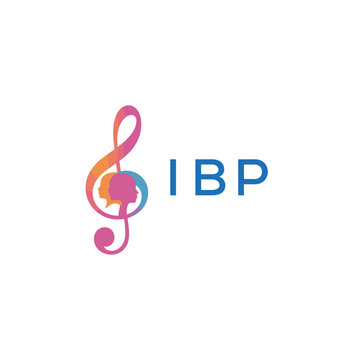 "IBP Music and Arts Logo Design, Abstract Treble Clef with Human Faces", IBP Later Logo, 
