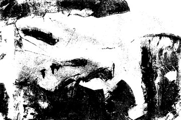 Grunge Black and White Distressed Abstract Texture Design