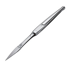 Stainless steel surgical scalpel, angled