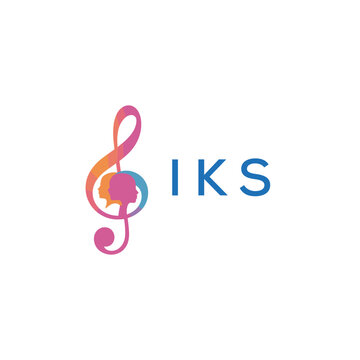 &ldquo;Vibrant artistic treble clef with human profiles concept&rdquo; IKS Later Logo, &ldquo;Creative music academy logo with silhouette heads and notes&rdquo; 
