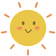 funny cartoon sun
