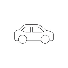 Simple Electric Car Line Symbol