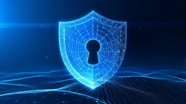 Cybersecurity Shield - Digital Protection and Data Security Concept.