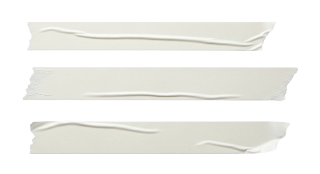 Isolated masking tape strips sticky paper adhesive texture decoration scrapbook elements