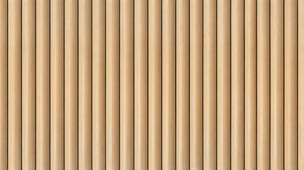 Obraz premium SEAMLESS wall panel pattern, slim vertical slats in light wood with natural fluted texture, modern interior background for home & office, decorative accent wall or acoustic panel design.