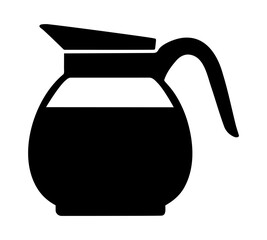 Coffee pot silhouette icon