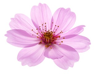 Close Up of a Delicate Pink Flower.