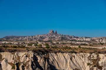 Landscape of Goreme valley in Cappadocia