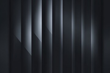 Obraz premium Abstract vertical lines create a gradient pattern, cool, dark tones