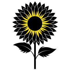 sunflower vector illustration