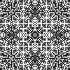 black and white seamless pattern