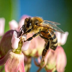 Honeybee on flower