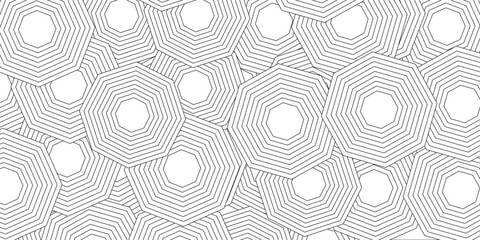 Concentric Octagon Pattern: Geometric Design with White Centers and Gray Lines.