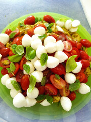 salad with vegetables and cheese