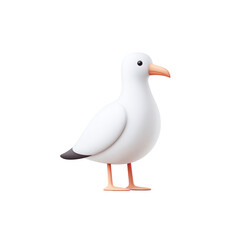 Isolated albatross icon on a transparent vibrant graphic design