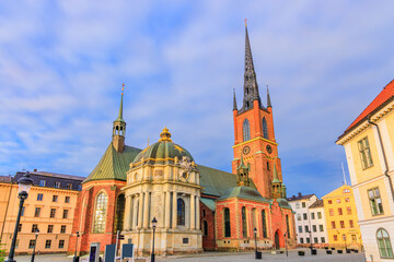 Stockholm, Sweden. The Riddarholmen Church,  the final resting place of the Swedish kings.
