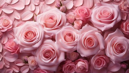 roses soft blush pink background deep rose pink blooms with graceful appeal