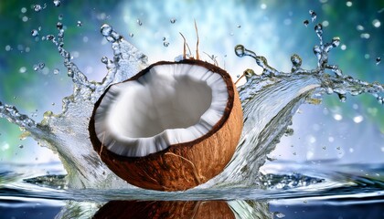 fresh coconut water splash