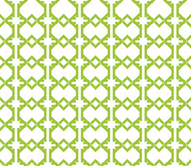 seamless green pattern ornament geometric background