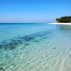 Pristine Tropical Beach and Ocean
