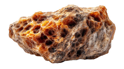 Ambergris lump background isolated on a Transparent background, PNG file.