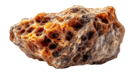 Ambergris lump background isolated on a Transparent background, PNG file.