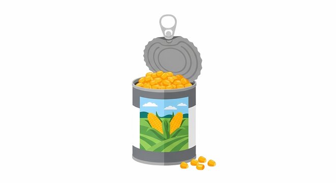 Open metal container filled with nutritious yellow kernels harvested from healthy agricultural fields for sustainable cooking and storage solutions in households needing quick meals during busy