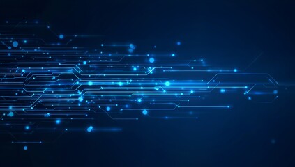 Futuristic Digital Circuitry Abstract Background